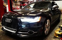 2014 Audi S6 in for an oil change with M